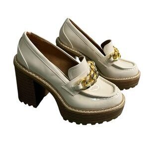 Madden Girl Womens Kassidy Platform Lug Sole Loafers Size 8.5